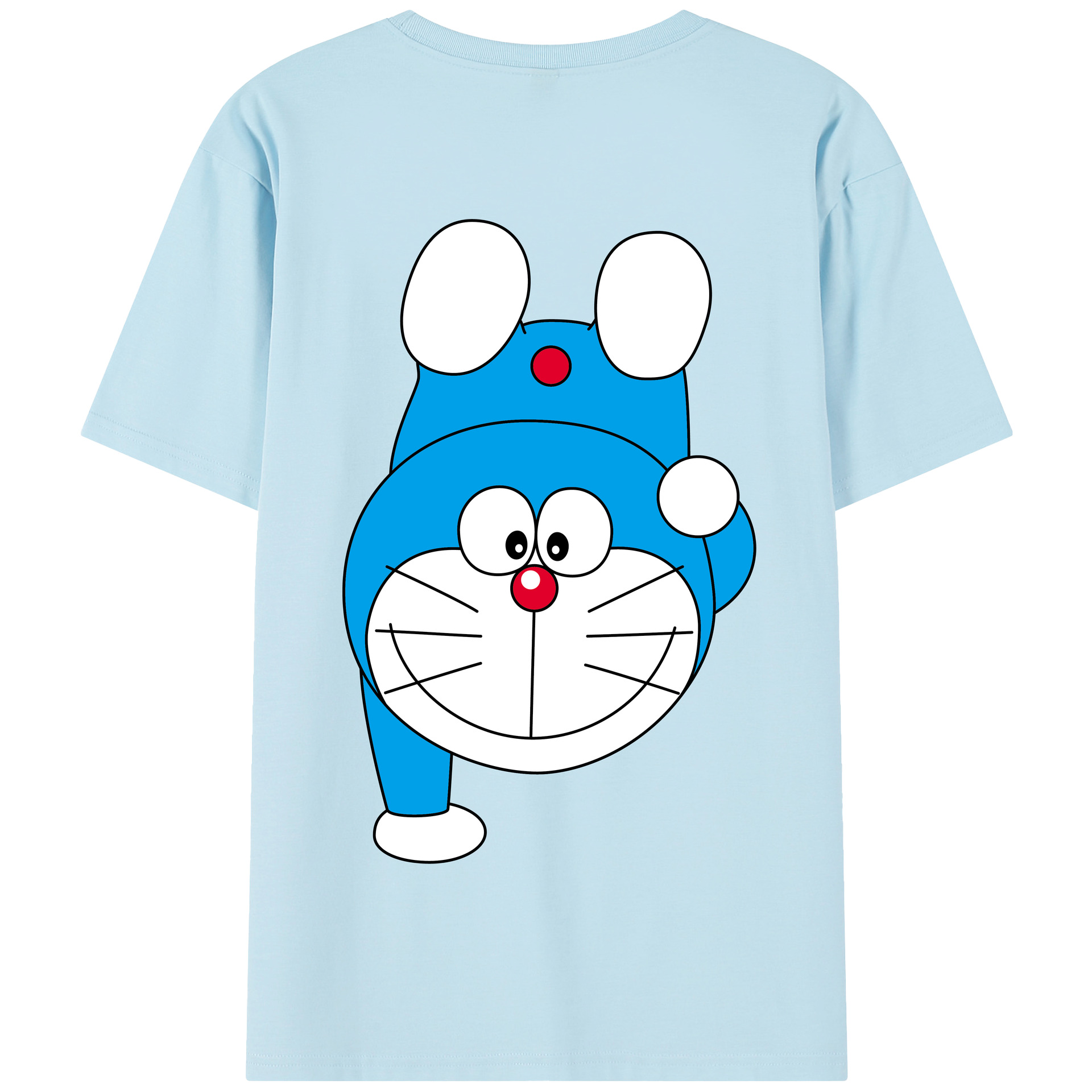 （画像用） ドラえもん Doraemon 綿100％半袖Tシャツ（背面プリント）
